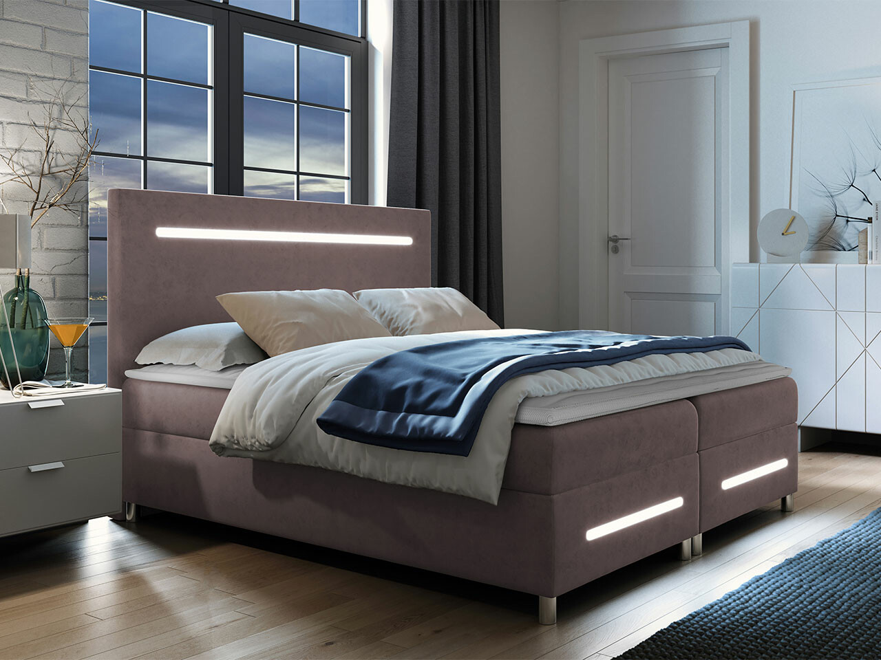 Boxspring Baltimore 174 (Fresh 9)