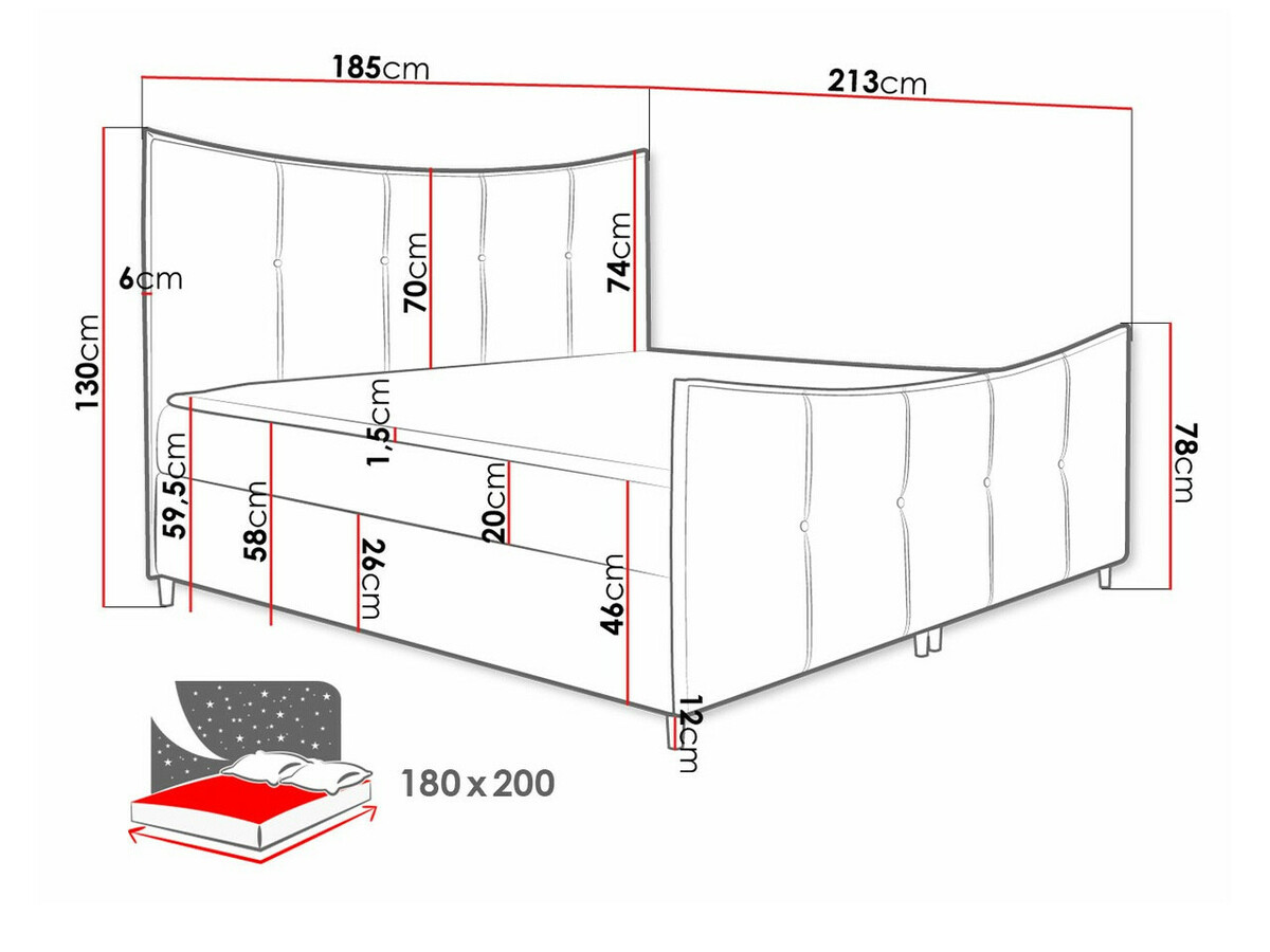 Boxspring Fons (Fresh 33)