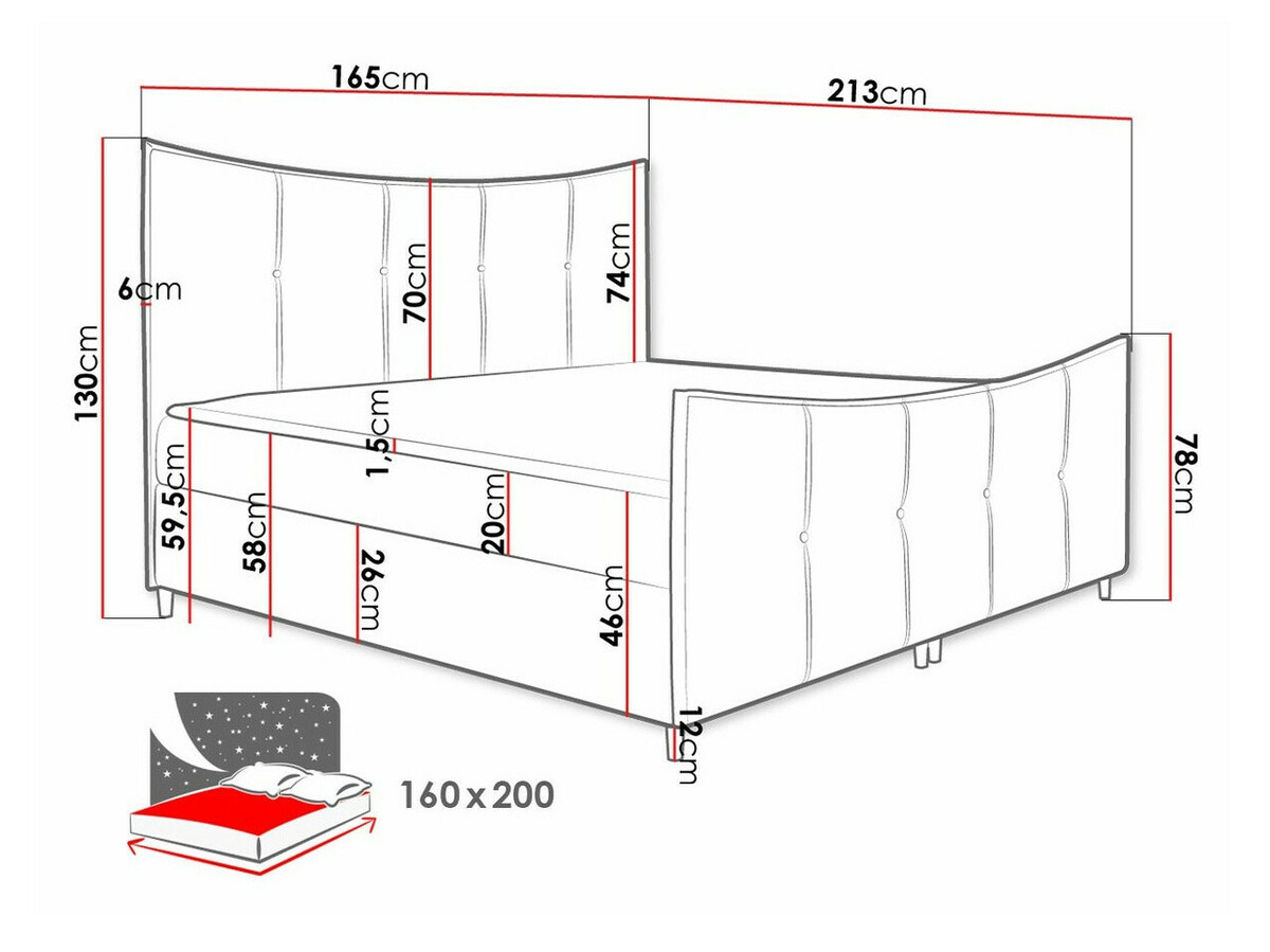 Boxspring Fons (Fresh 37)