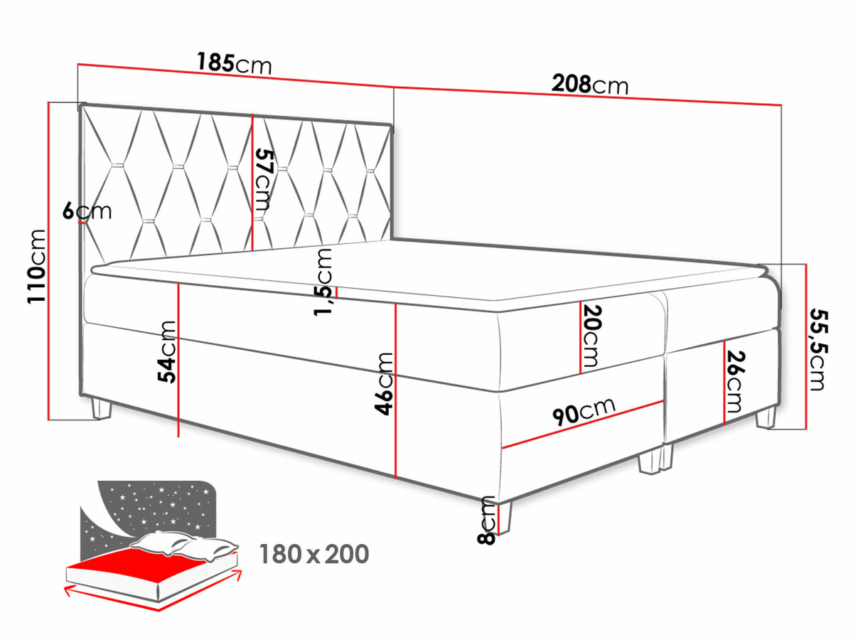 Boxspring Nemus (Fresh 1)
