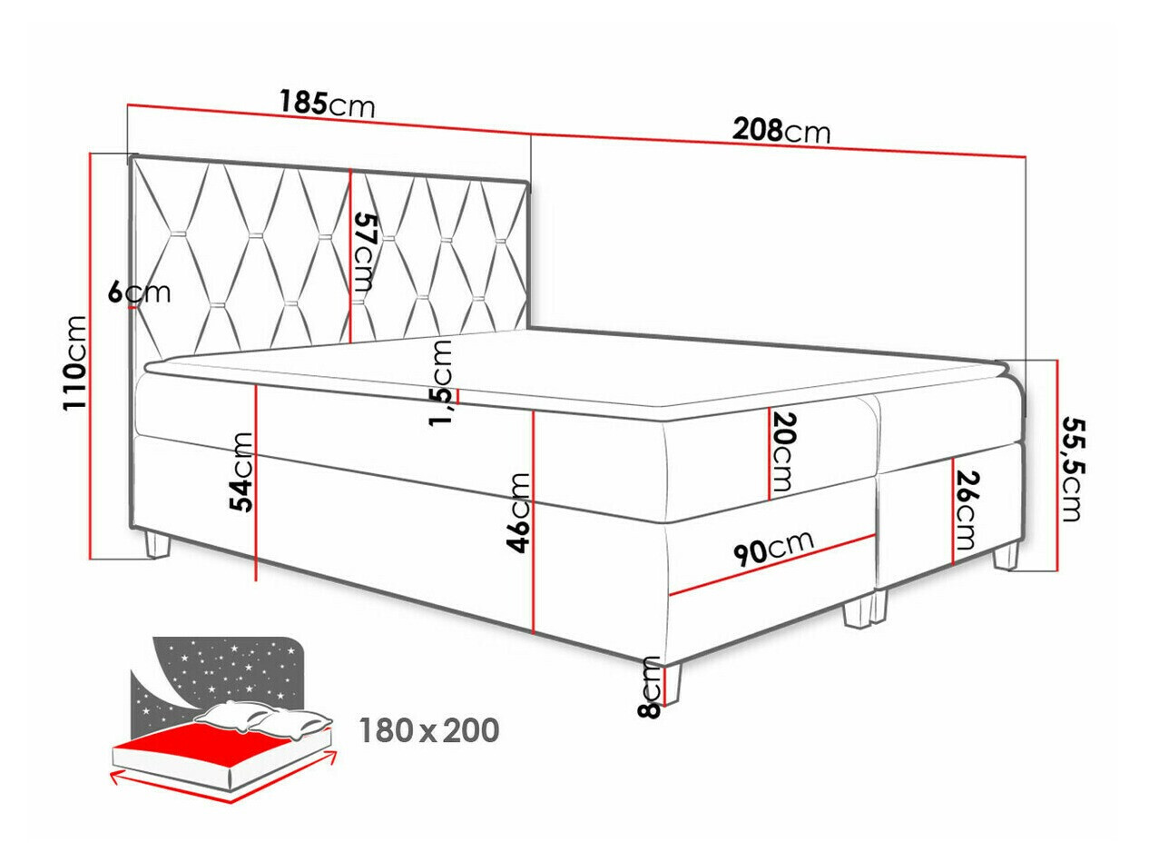Boxspring Nemus (Fresh 4)