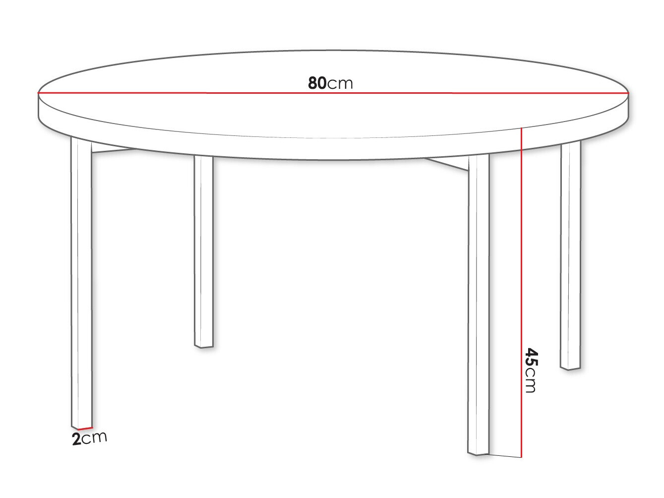 Salontafel Providence 178 (Glanzend wit + Zwart)