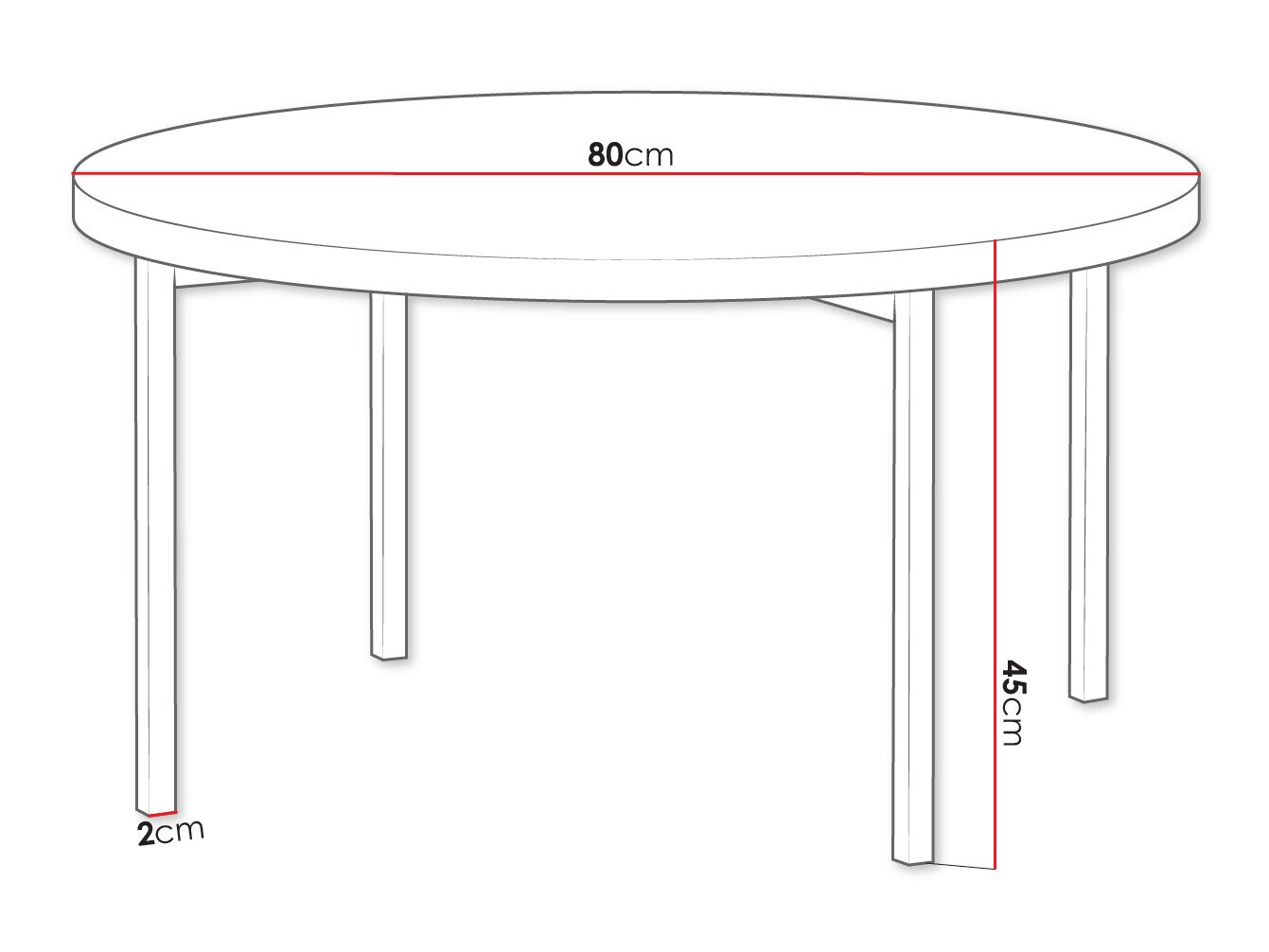 Salontafel Providence 178 (Wit + Zwart)