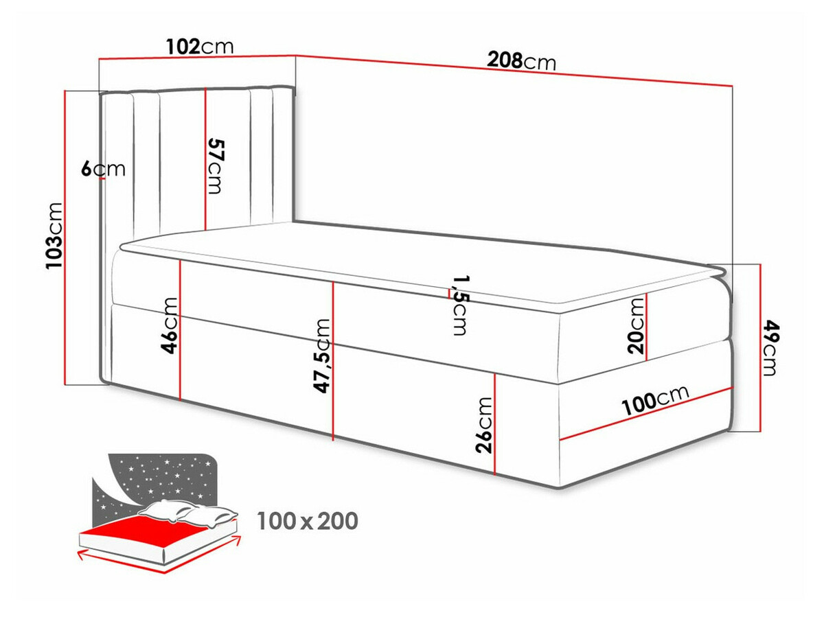 Boxspring Mel I (Soft 017)