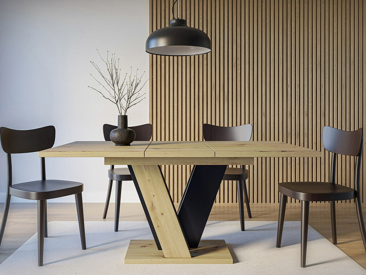 Tafel Goodyear 125 (Artisan eiken + Zwart)