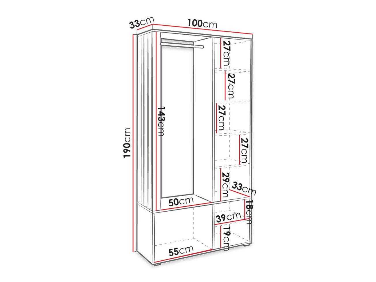 Gangmeubelset Stanton 145 (Artisan eiken)