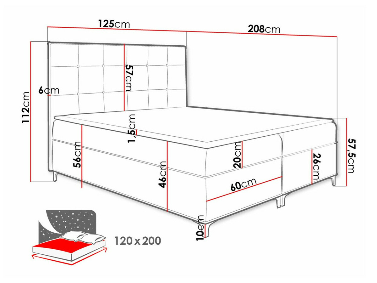 Boxspring Porta (Fresh 4)