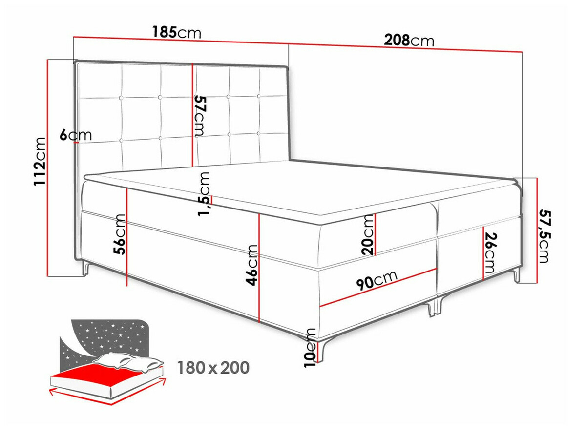 Boxspring Porta (Fresh 4)