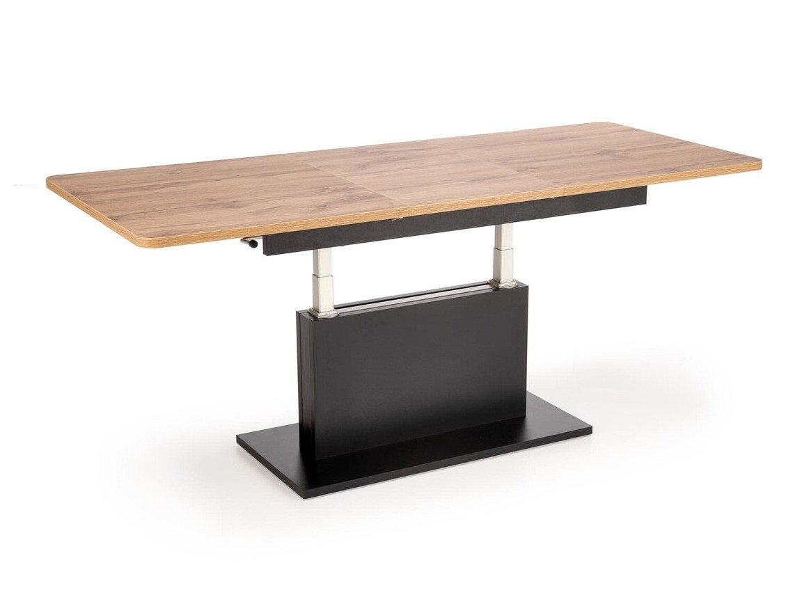 Transformeerbare salontafel Houston 1253 (Wotan eik + Zwart)