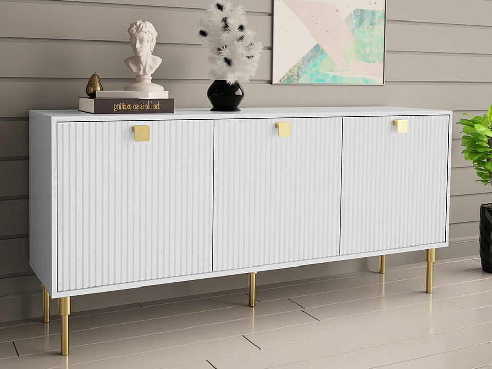 Dressoir Merced 120 (Wit + Gouden)