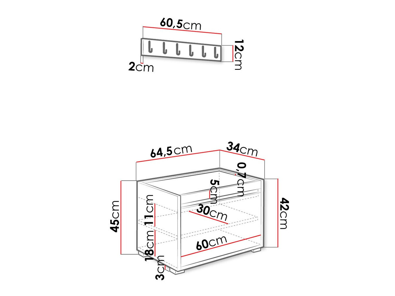 Gangmeubelset Comfivo Pinus VII (Wit + Manila 32)