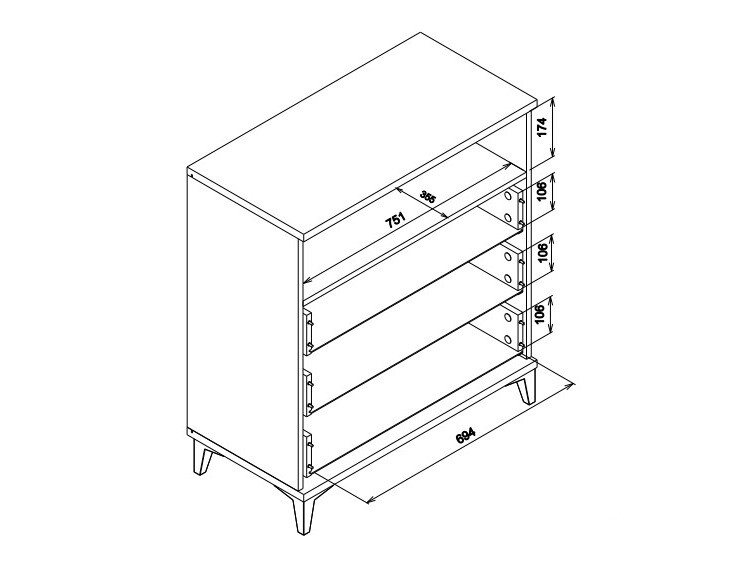 Ladekast Orlando 227