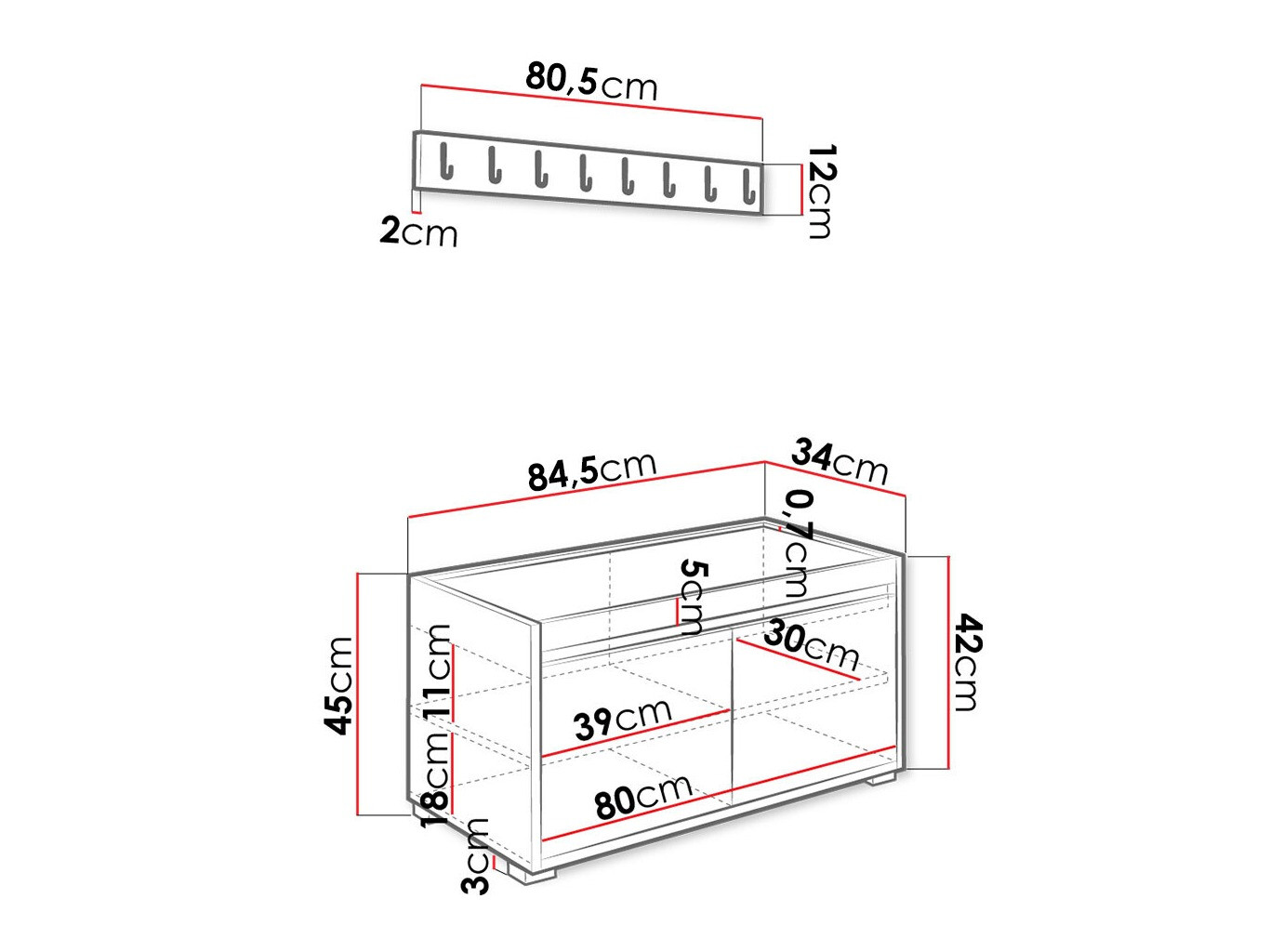 Gangmeubelset Comfivo Pinus IV (Wit + Manila 32)