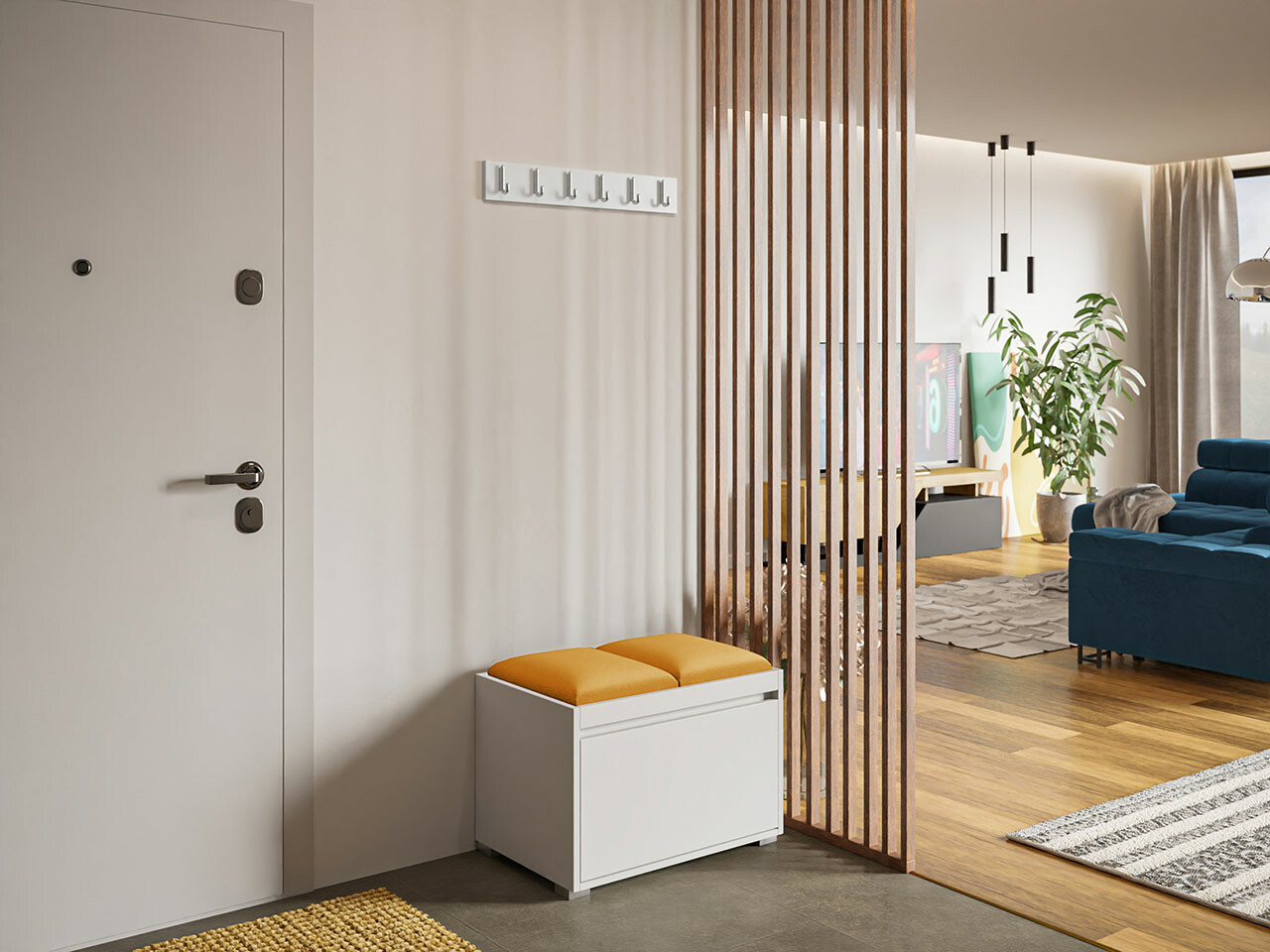 Gangmeubelset Comfivo Pinus VI (Wit + Manila 32)