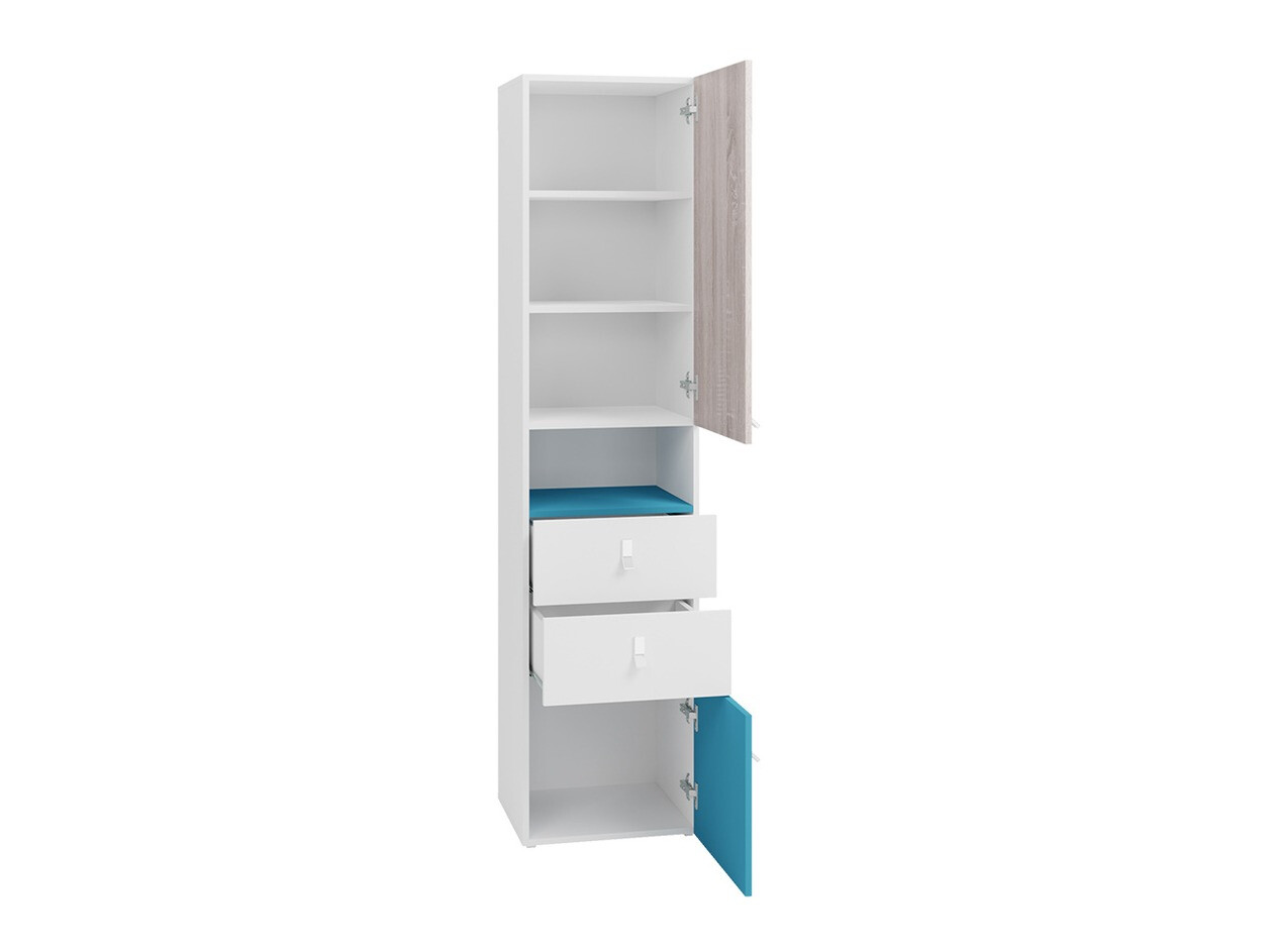 De reeks van de kinderkamer Camteso 114 (Zwart + Eiken + Beige)