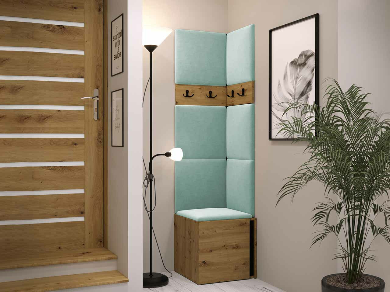 Gangmeubelset Hartford 347 (Artisan eiken + Zwart)