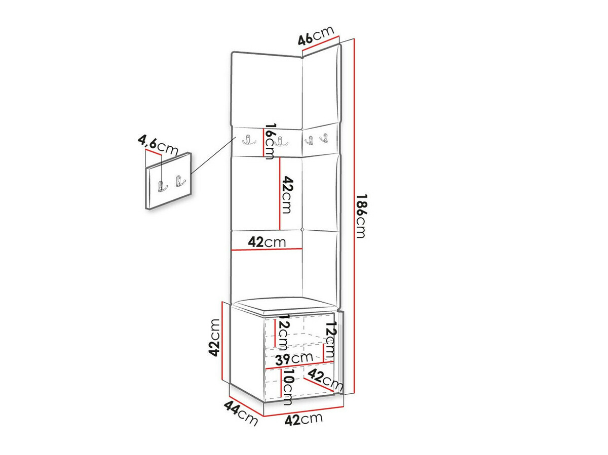 Gangmeubelset Hartford 347 (Wit)
