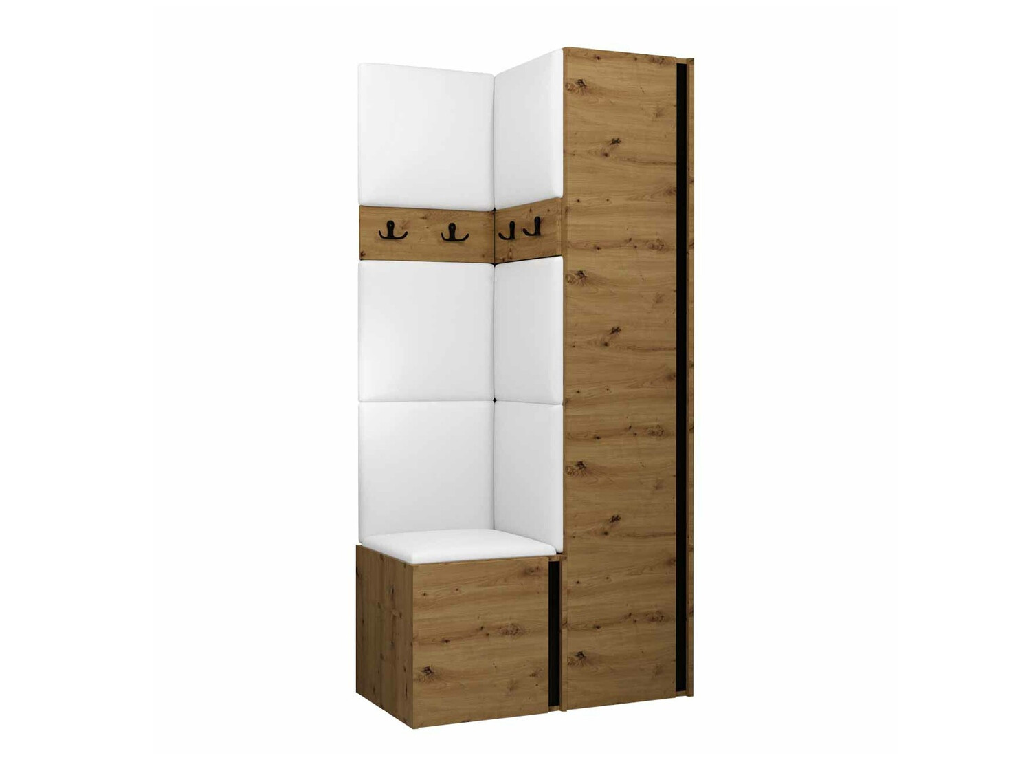 Gangmeubelset Hartford 348 (Artisan eiken + Zwart)