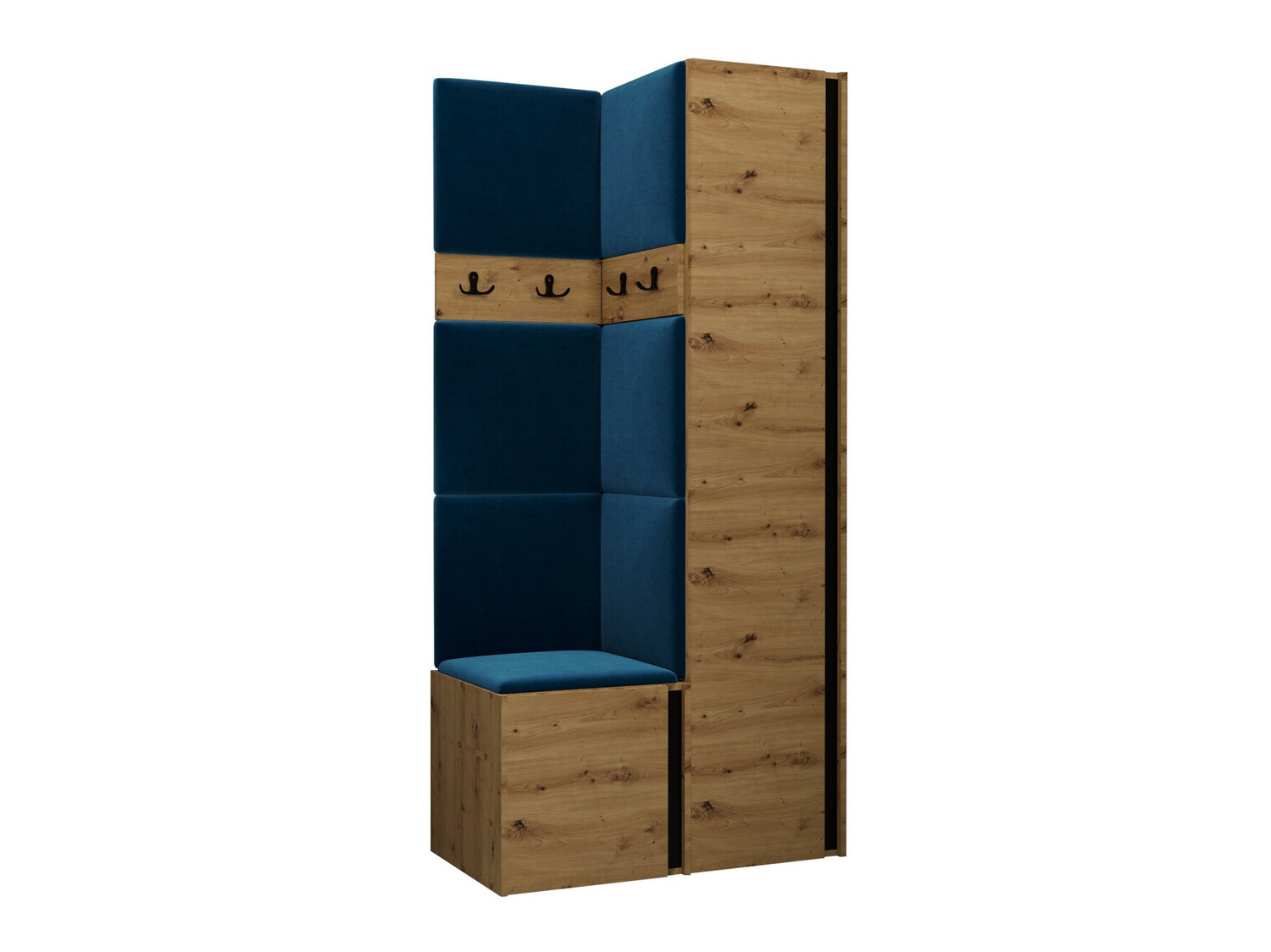 Gangmeubelset Hartford 348 (Artisan eiken + Zwart)