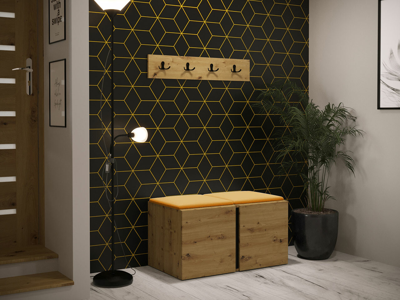 Gangmeubelset Hartford 275 (Artisan eiken)