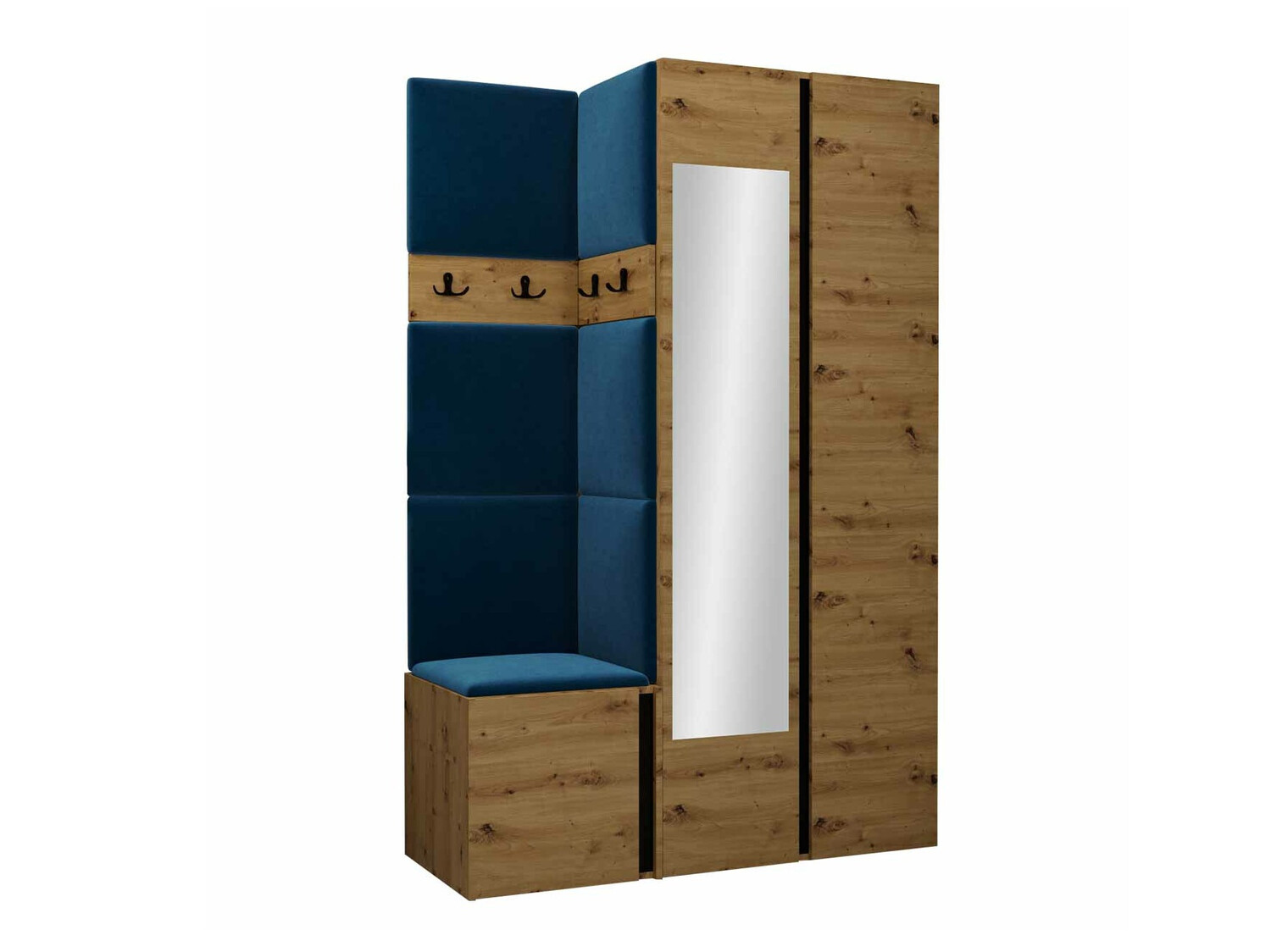 Gangmeubelset Pinis XXVI (Artisan eiken + Zwart)