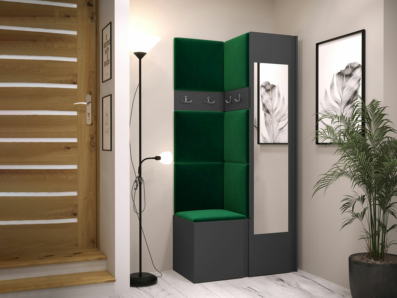 Gangmeubelset Hartford 354 (Grafiet)