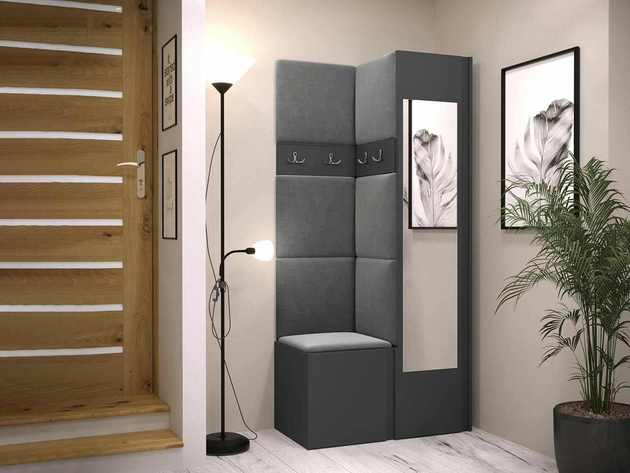 Gangmeubelset Hartford 354 (Grafiet)