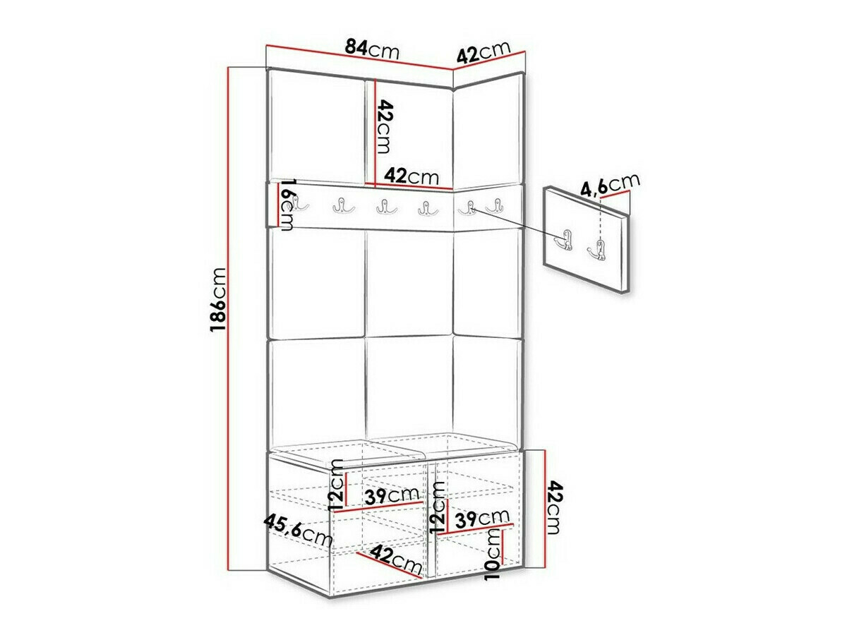 Gangmeubelset Hartford 264 (Grafiet)