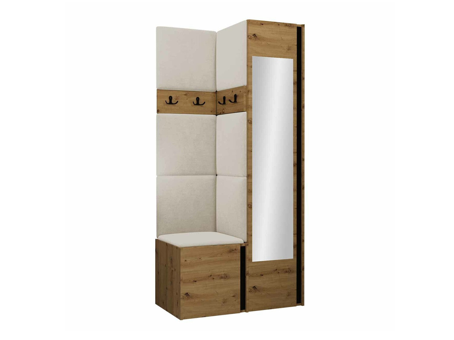 Gangmeubelset Hartford 354 (Artisan eiken + Zwart)