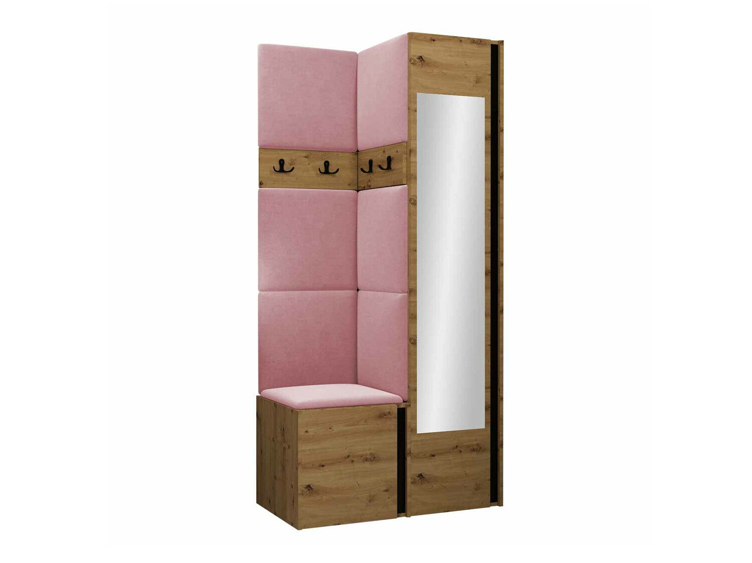 Gangmeubelset Hartford 354 (Artisan eiken + Zwart)