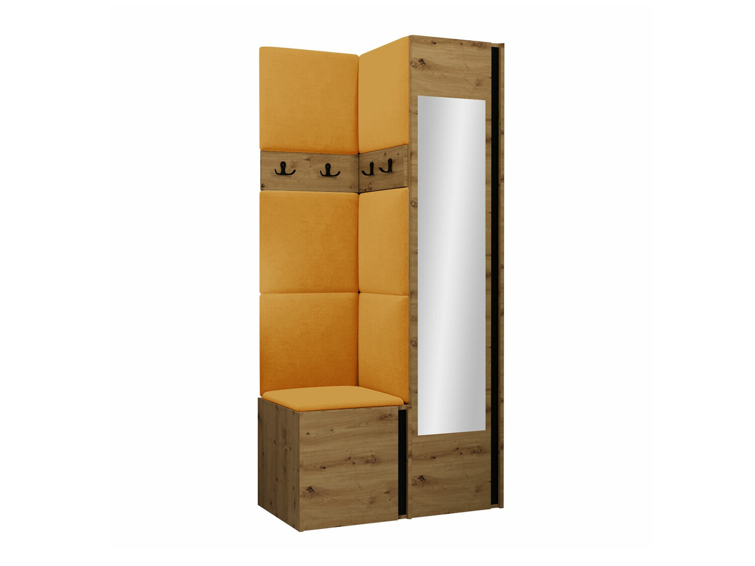 Gangmeubelset Hartford 354 (Artisan eiken + Zwart)