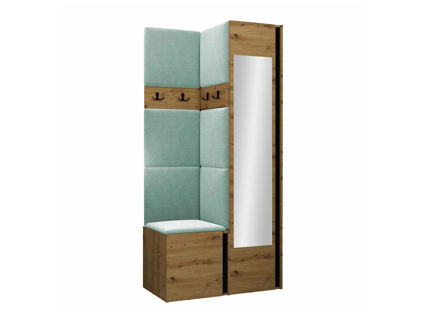 Gangmeubelset Pinis XXV (Artisan eiken + Zwart)