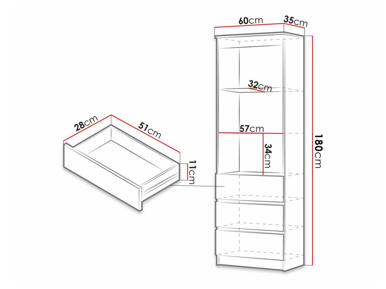 Boekenkast Comfivo 184 (Sonoma eik)