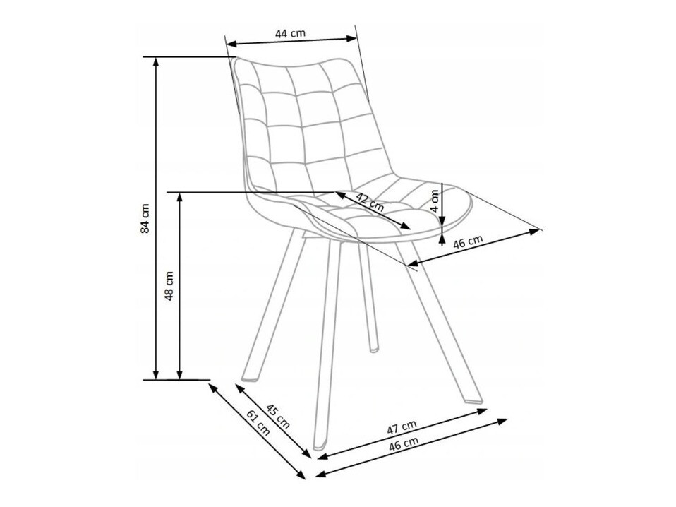 Stoel Houston 739 (Donkergrijs + Zwart)