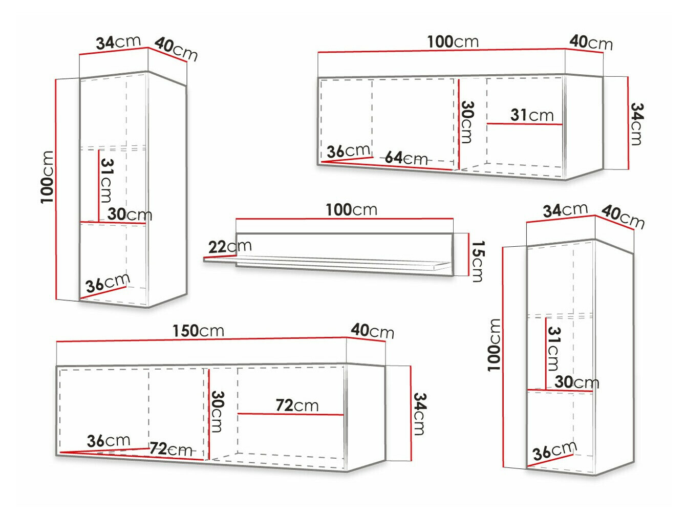 Woonkamerset Ferfere 111 (Zwart)