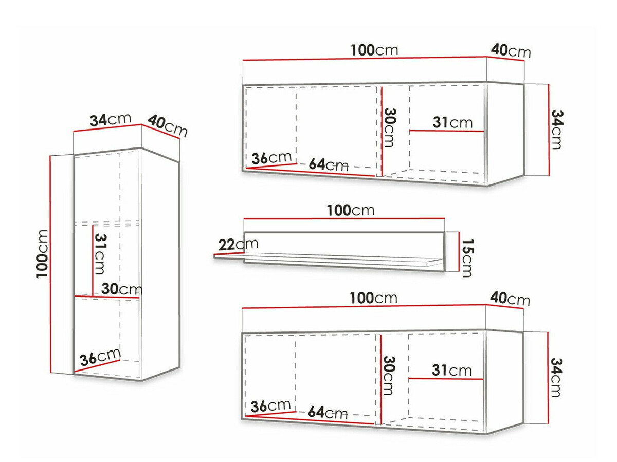 Woonkamerset Anulio III (Wit)