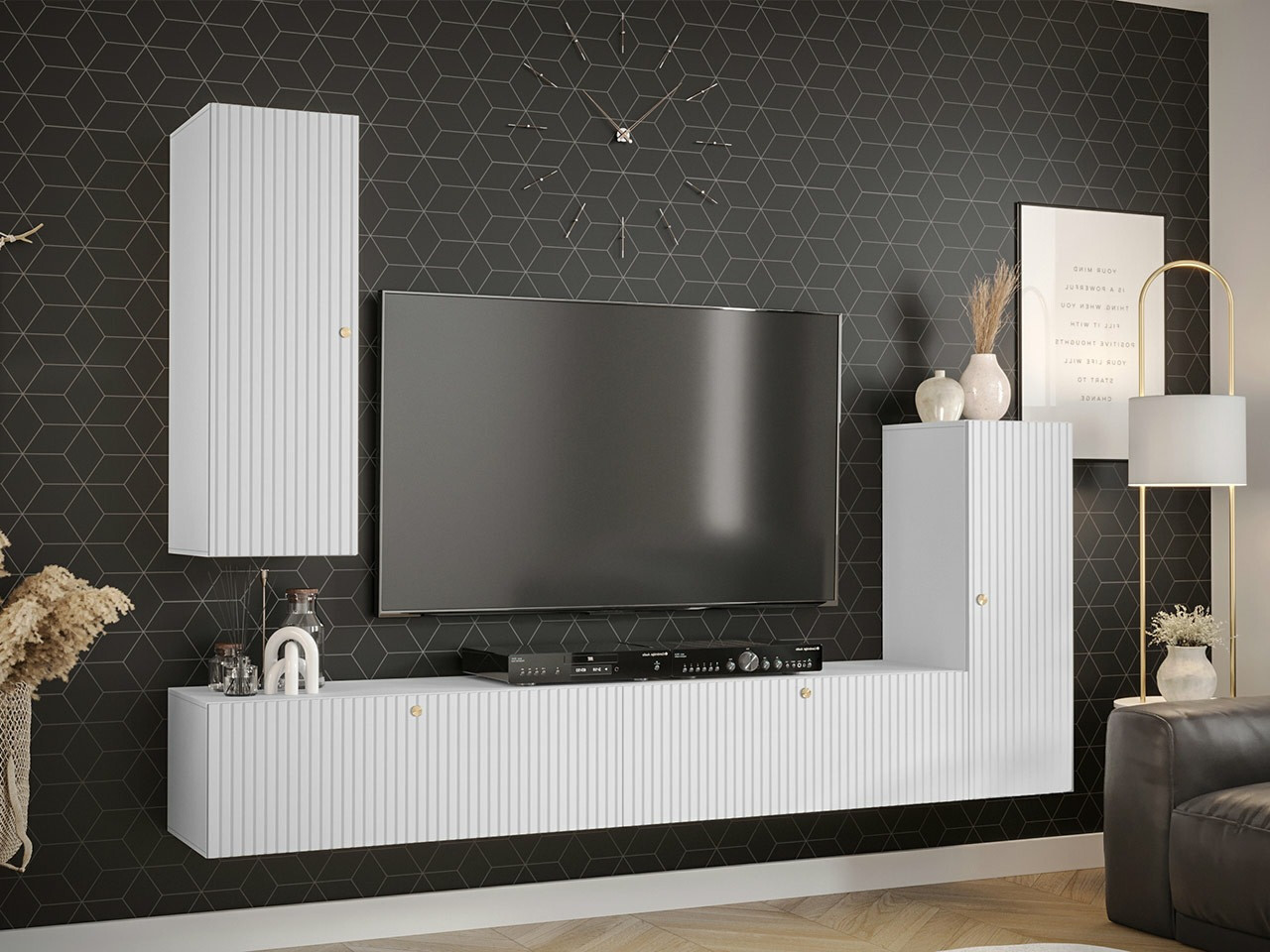 Woonkamerset Elblaru 107 (Wit)