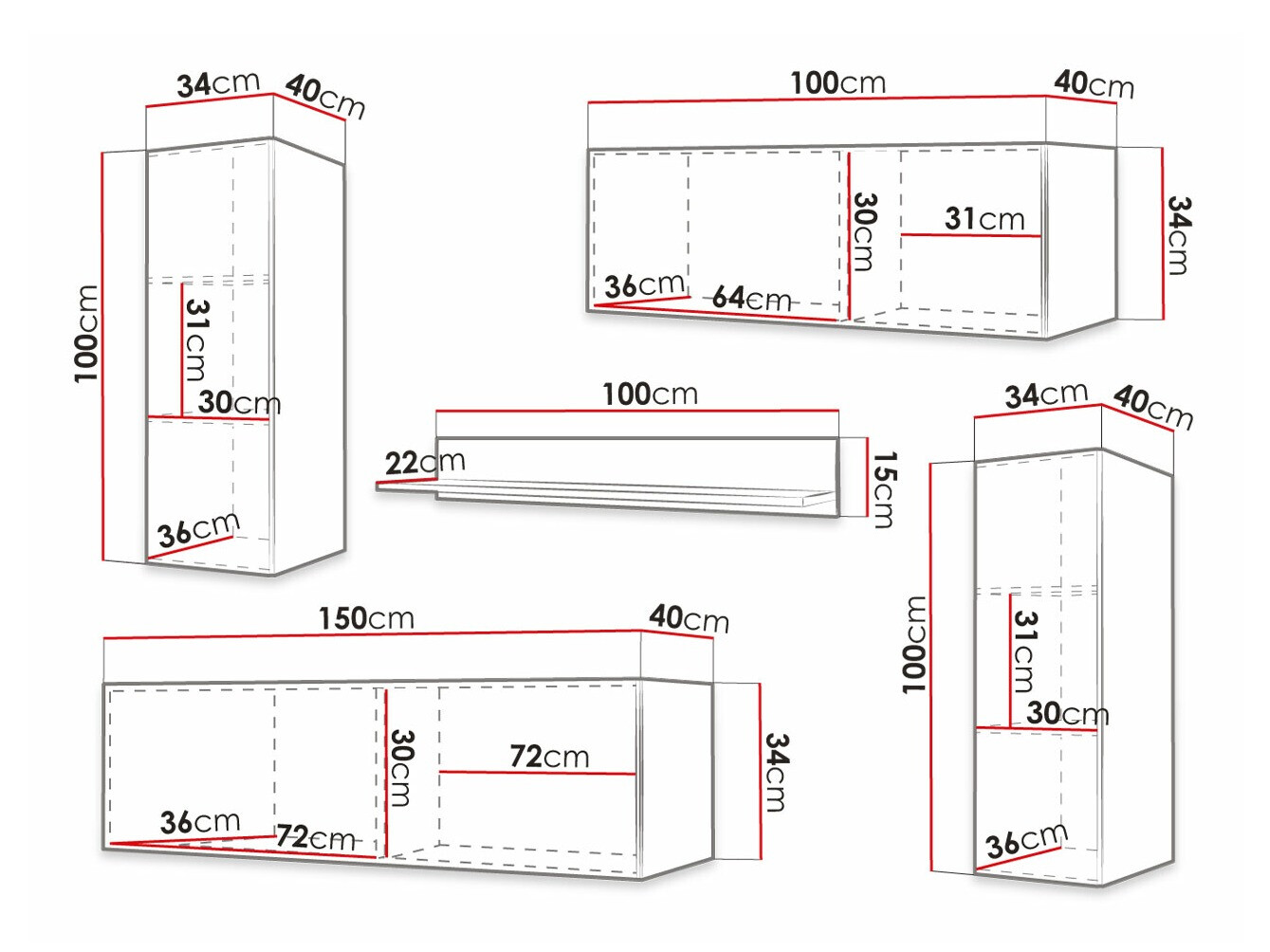 Woonkamerset Elblaru 108 (Zwart)
