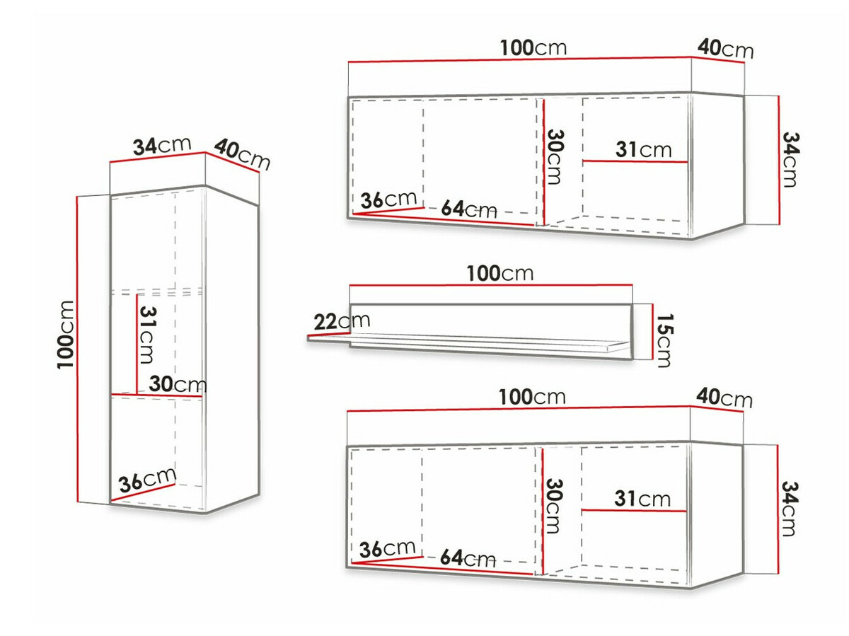Woonkamerset Ferfere 112 (Wit)