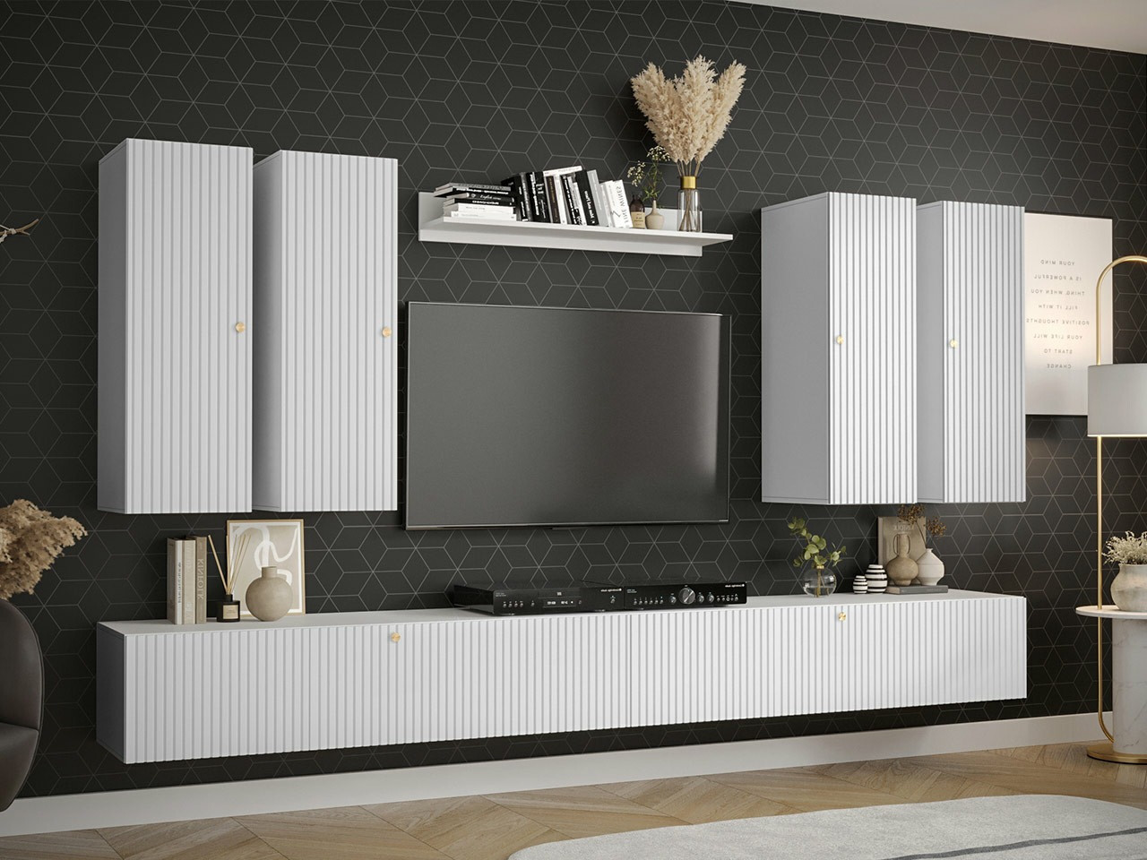 Woonkamerset Elblaru 110 (Wit)