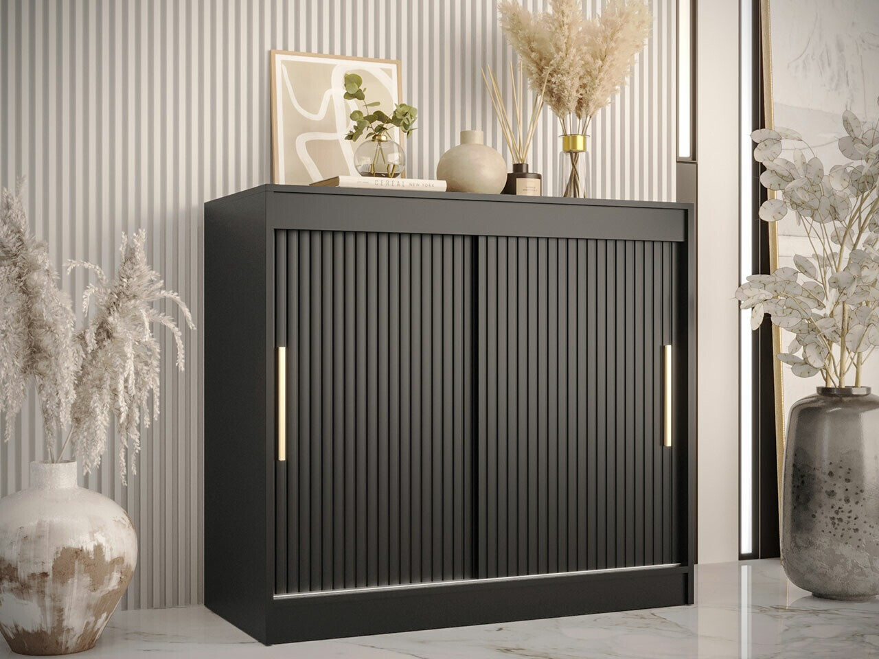 Dressoir Elblaru 127 (Zwart)