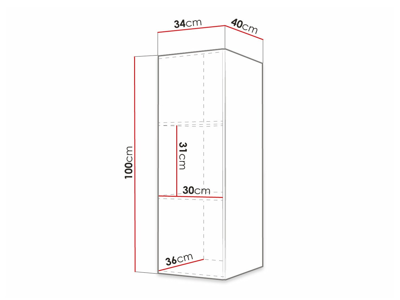 Wandkast Elblaru 115 (Zwart)