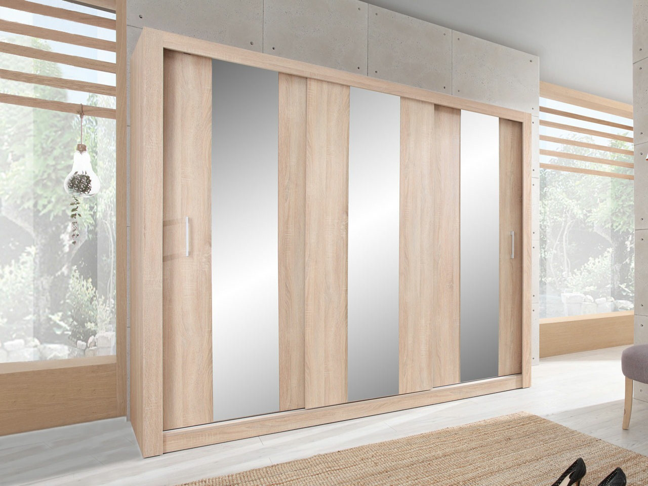 Kledingkast Omaha 130 (Sonoma eik)