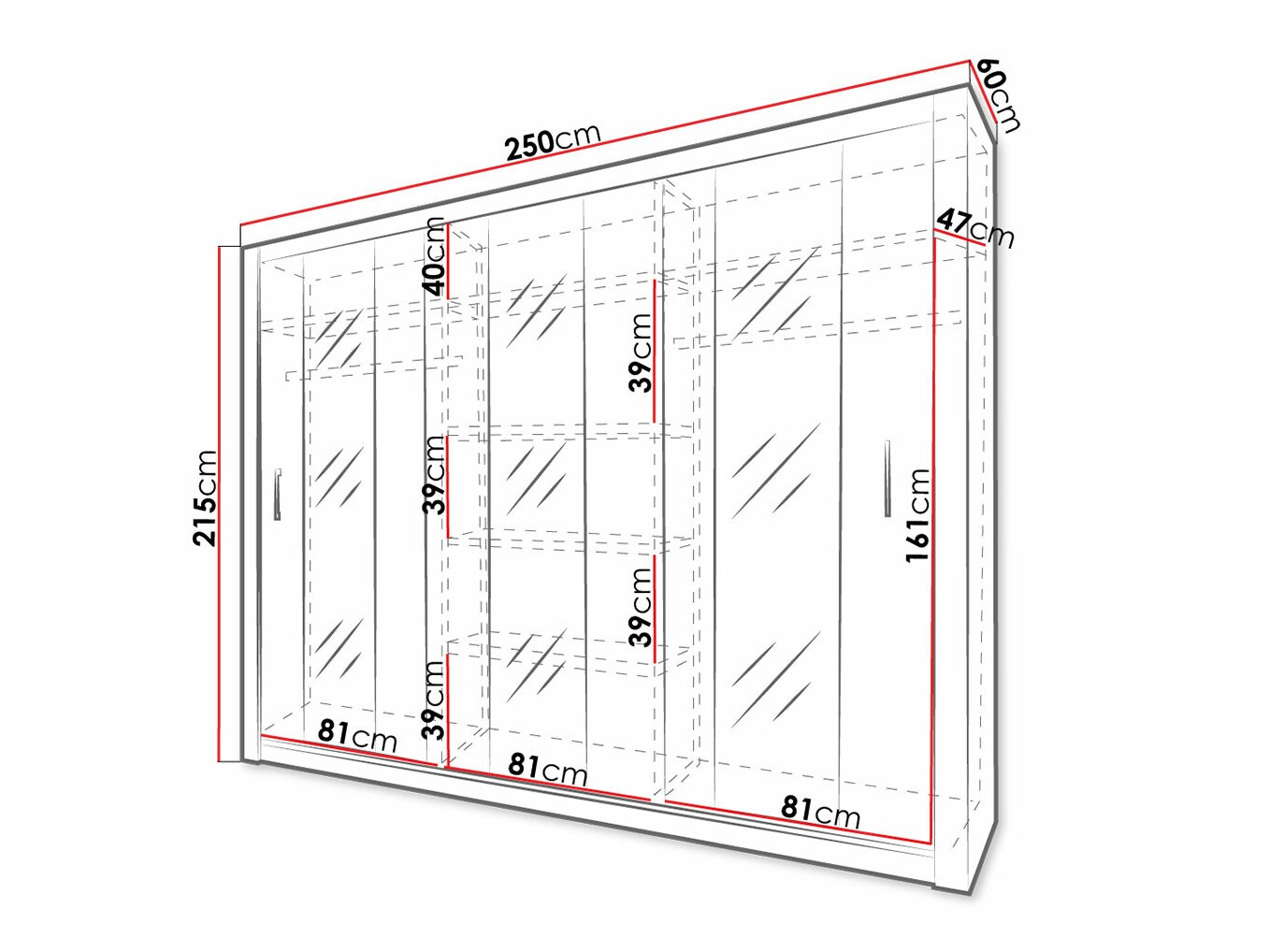 Kledingkast Omaha 130 (Sonoma eik)
