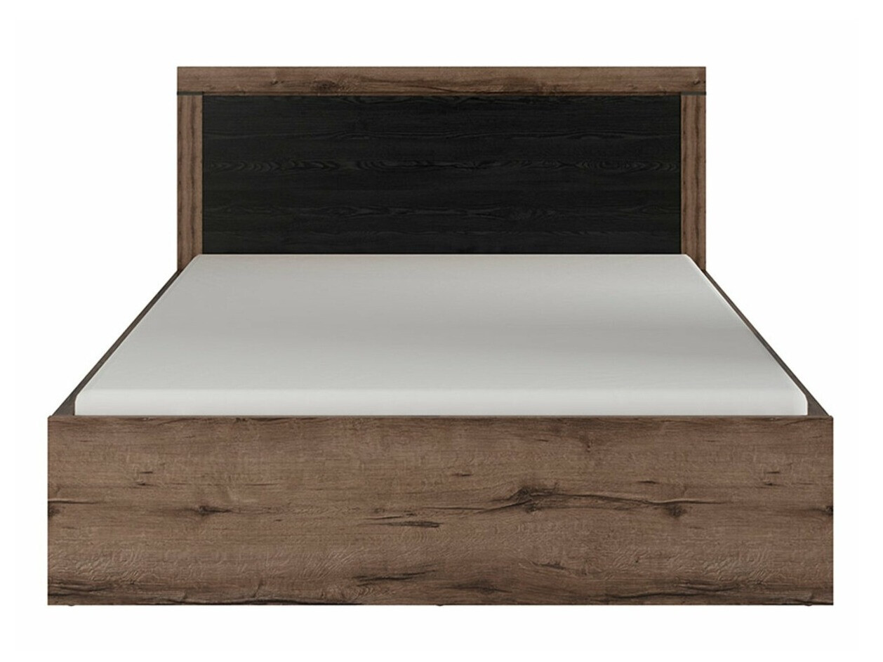 Bed Dunfelu 110 (Klooster eik + Zwart eik)