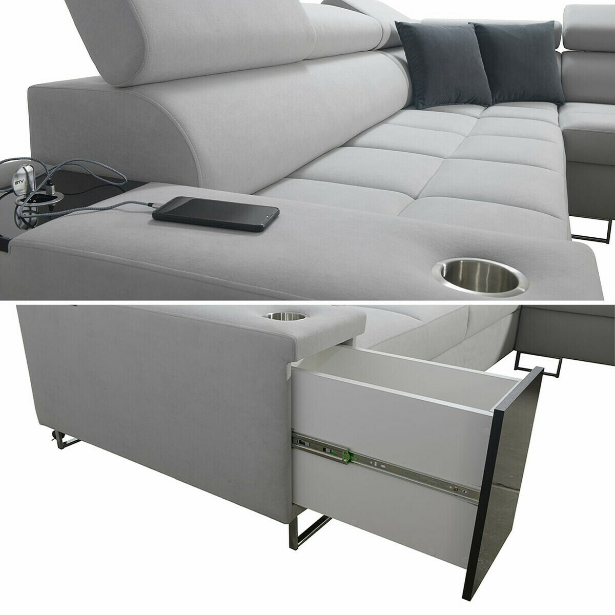 Hoekbank Sarasota 143 (Uttario Velvet 2973 + Uttario Velvet 2970)