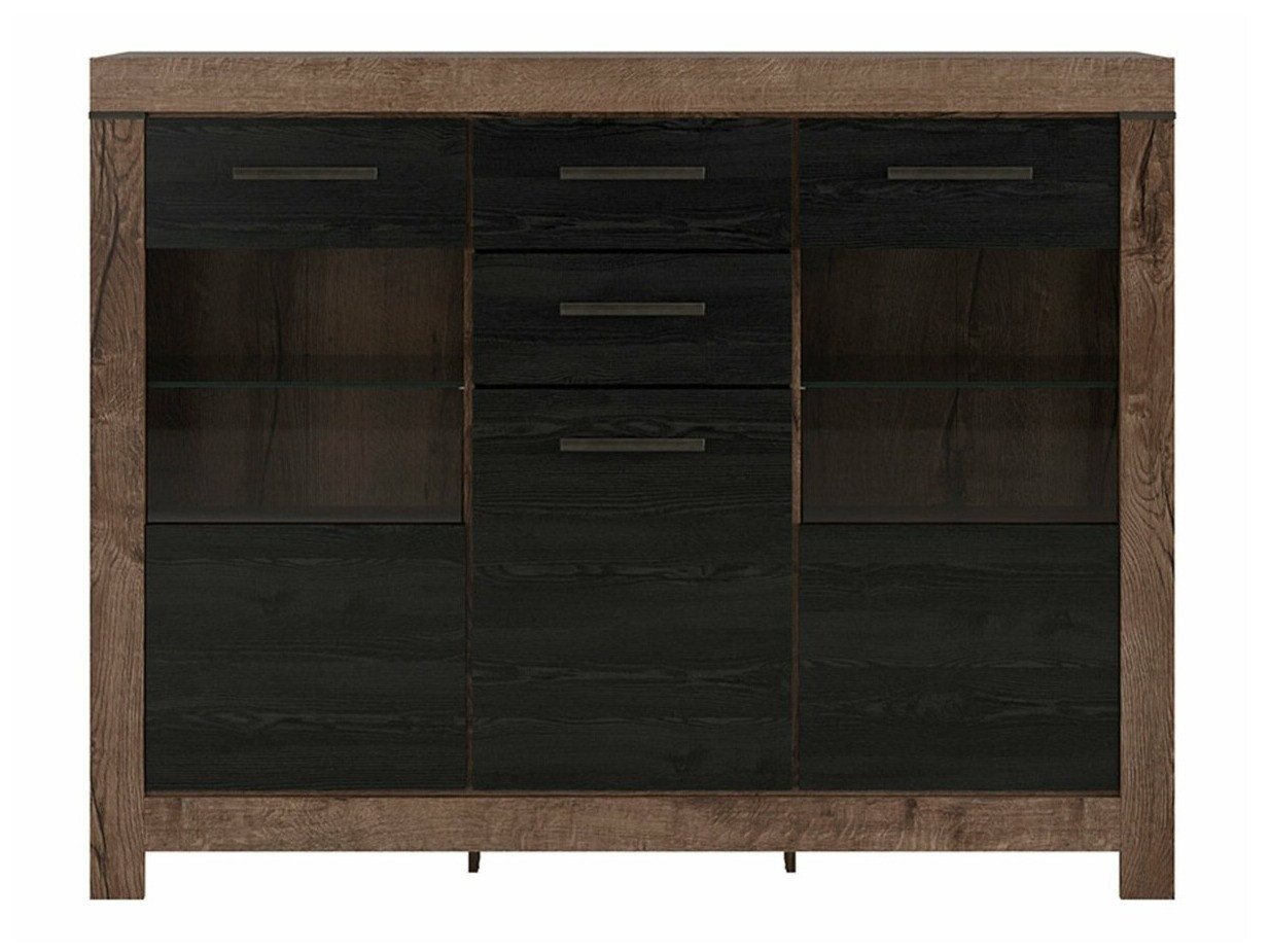 Ladekast Dunfelu 108 (Klooster eik + Zwart eik)