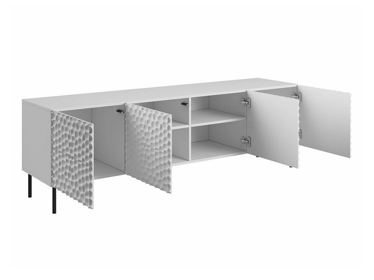 TV-meubel Charlotte 171 (Zwart + Gouden)