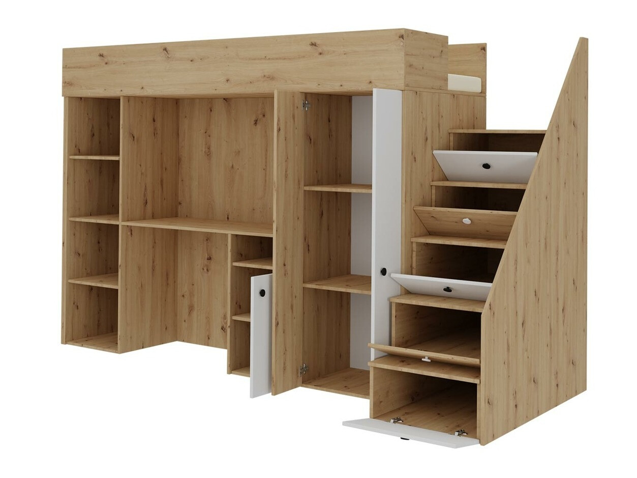 Hoogslapers Hartford 362 (Artisan eiken + Zwart)