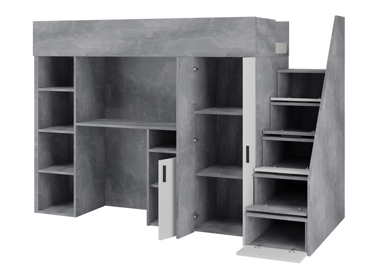 Hoogslapers Hartford 365 (Beton + Zwart)